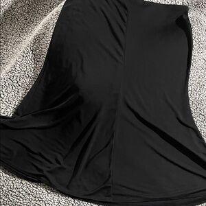 New York & Company Elegant Black A-Line Skirt